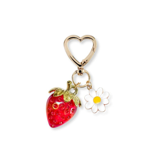 Strawberry and daisy charm