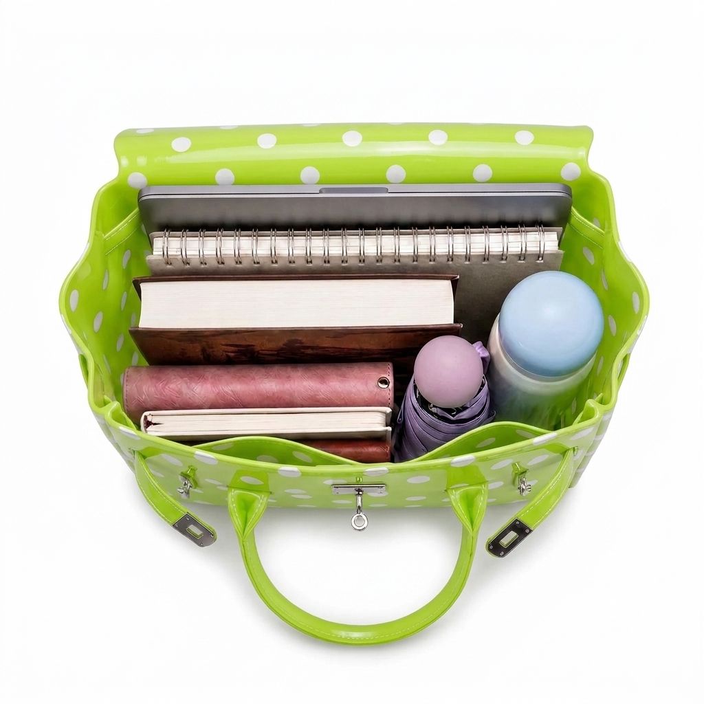 Apple Green Polka Dots