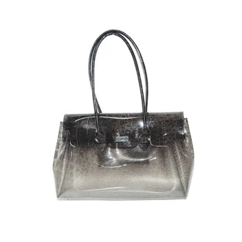 MADISON GREY CROC BAG