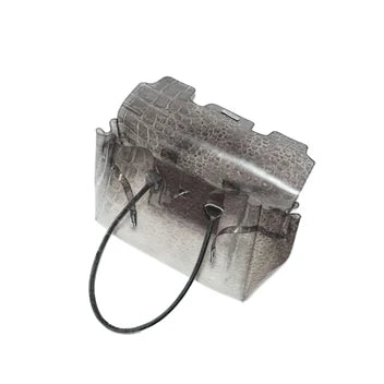 MADISON GREY CROC BAG