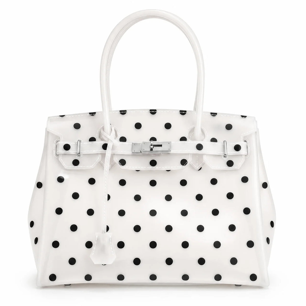 White Polka Dots