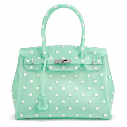 Spearmint Polka Dots