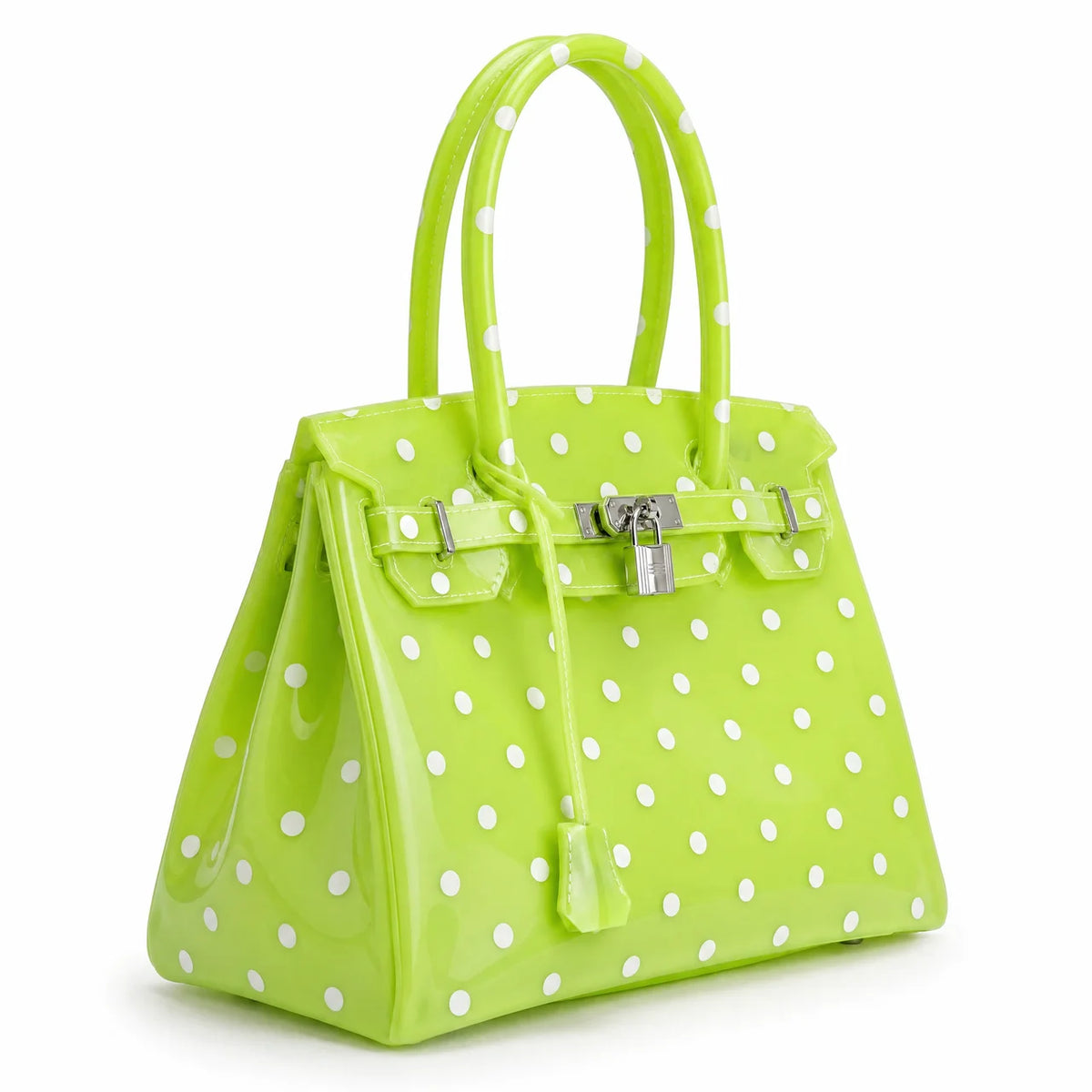 Apple Green Polka Dots