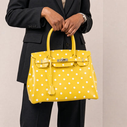 Butter Yellow Polka Dots