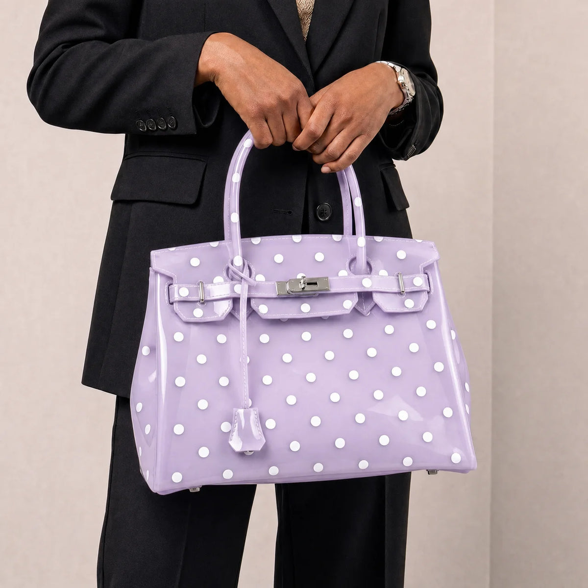 Violet Polka Dots