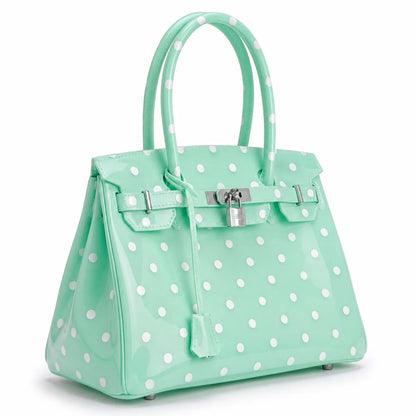 Spearmint Polka Dots