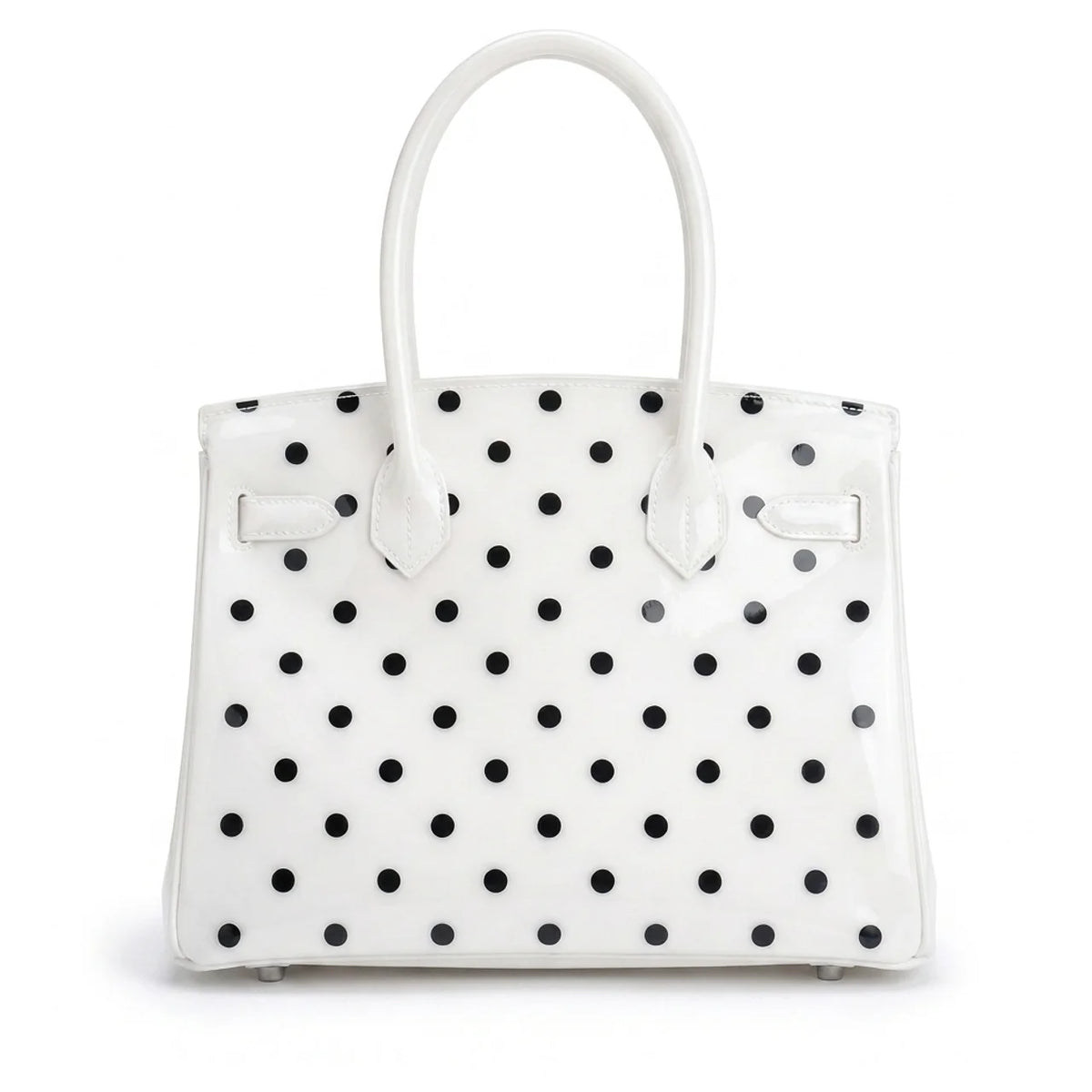 White Polka Dots