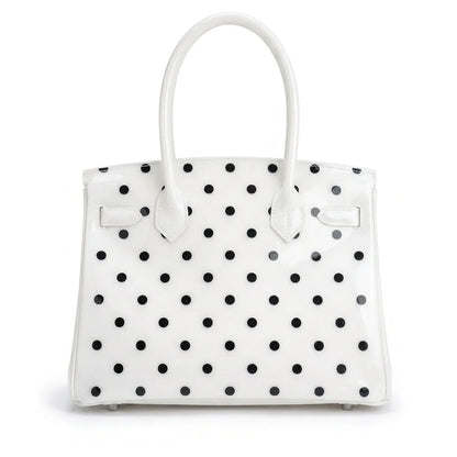 White Polka Dots